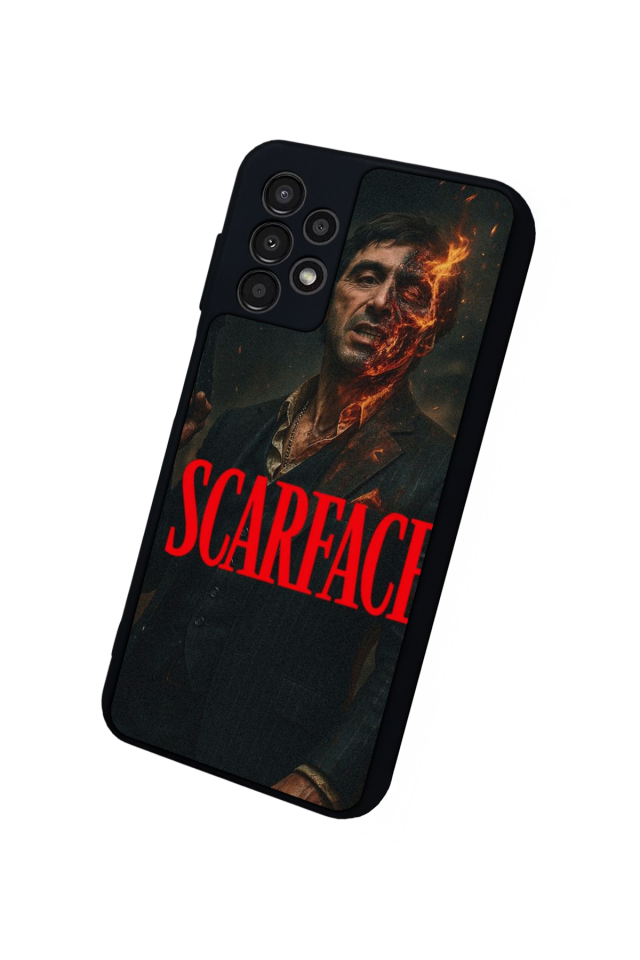 Samsung Galaxy A13 Uyumlu Scarface Tasarımlı Glossy Premium Kılıf