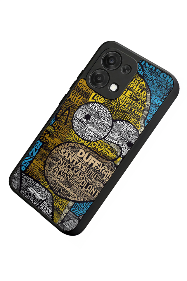 Oppo A6 Pro Uyumlu The Simpsons Tasarımlı Glossy Premium Kılıf