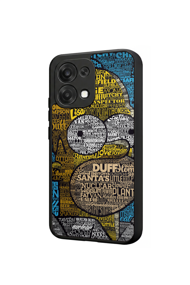 Oppo A6 Pro Uyumlu The Simpsons Tasarımlı Glossy Premium Kılıf