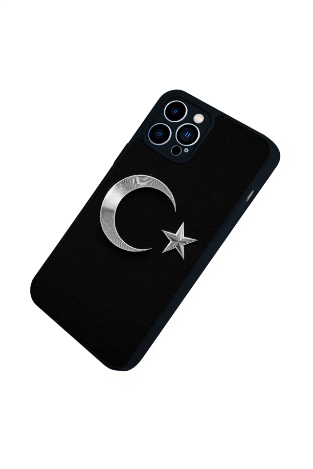 iPhone 13 Pro Max Uyumlu Türk Bayragi Tasarımlı Glossy Premium Kılıf