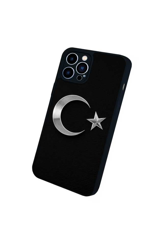 iPhone 13 Pro Max Uyumlu Türk Bayragi Tasarımlı Glossy Premium Kılıf