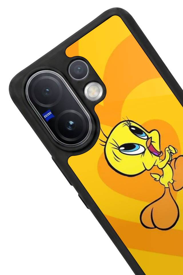 Vivo V60 Uyumlu Tweety Tasarımlı Glossy Premium Kılıf