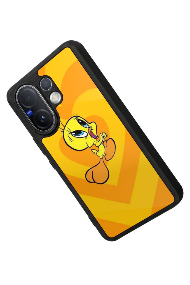Vivo V60 Uyumlu Tweety Tasarımlı Glossy Premium Kılıf