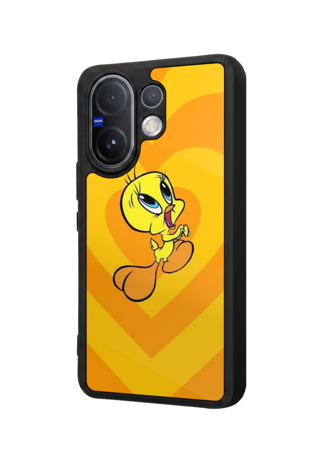 Vivo V60 Uyumlu Tweety Tasarımlı Glossy Premium Kılıf