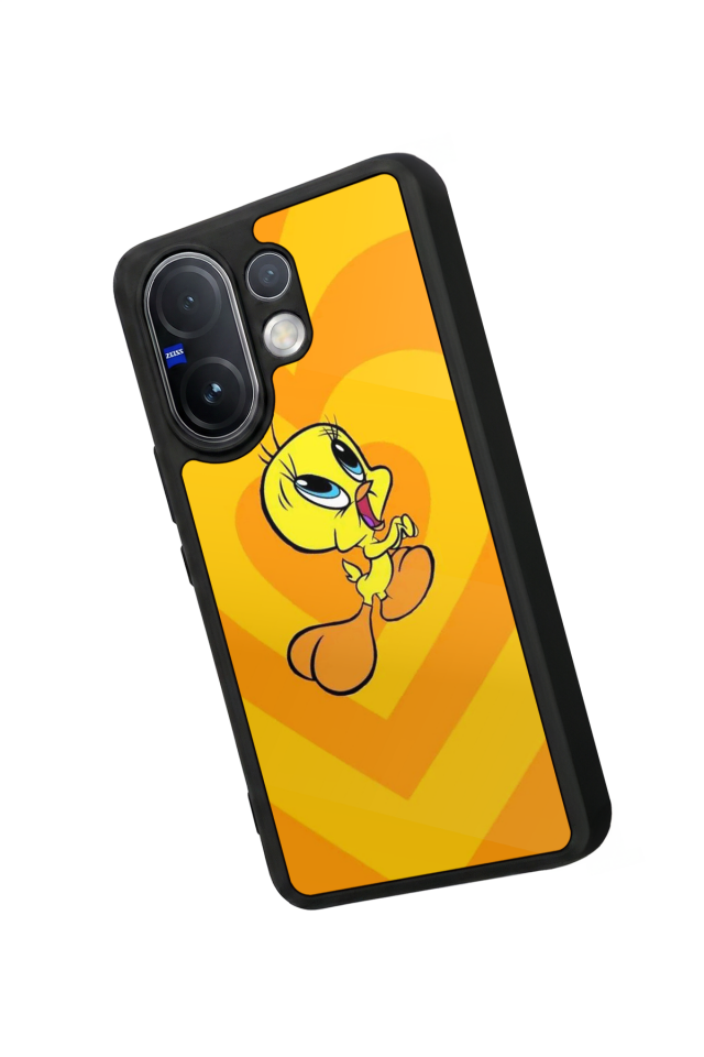 Vivo V60 Uyumlu Tweety Tasarımlı Glossy Premium Kılıf