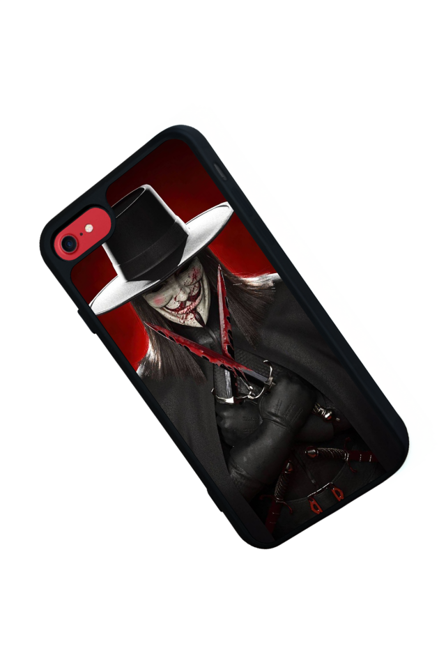 iPhone 8 Uyumlu Vendetta Tasarımlı Glossy Premium Kılıf