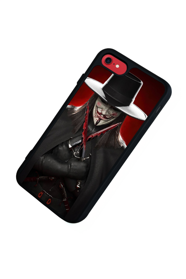 iPhone 8 Uyumlu Vendetta Tasarımlı Glossy Premium Kılıf