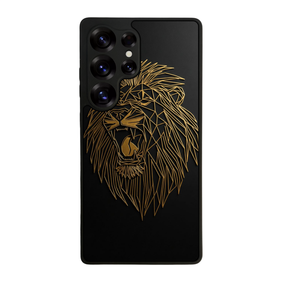 Samsung Galaxy S25 Ultra Uyumlu Aslan Tasarımlı Glossy Premium Kılıf