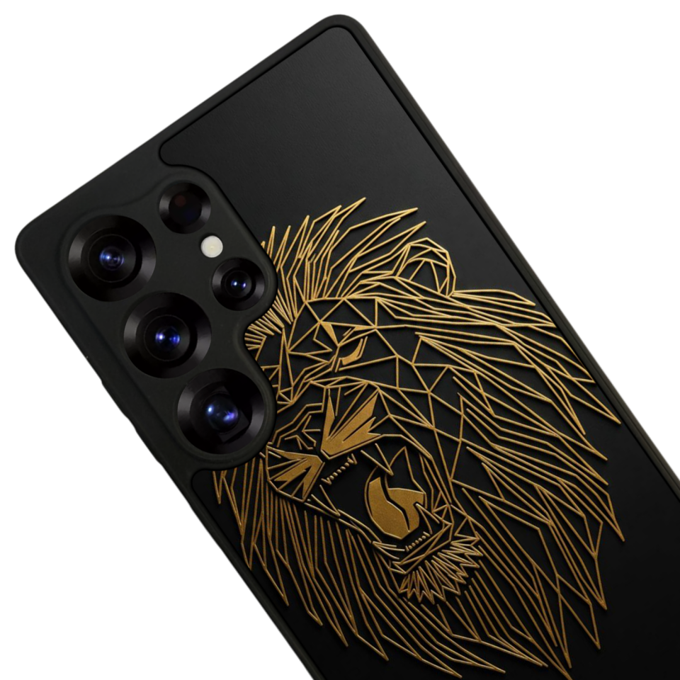 Samsung Galaxy S25 Ultra Uyumlu Aslan Tasarımlı Glossy Premium Kılıf