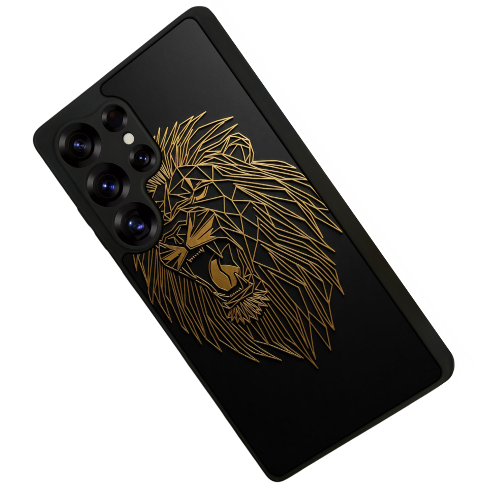 Samsung Galaxy S25 Ultra Uyumlu Aslan Tasarımlı Glossy Premium Kılıf