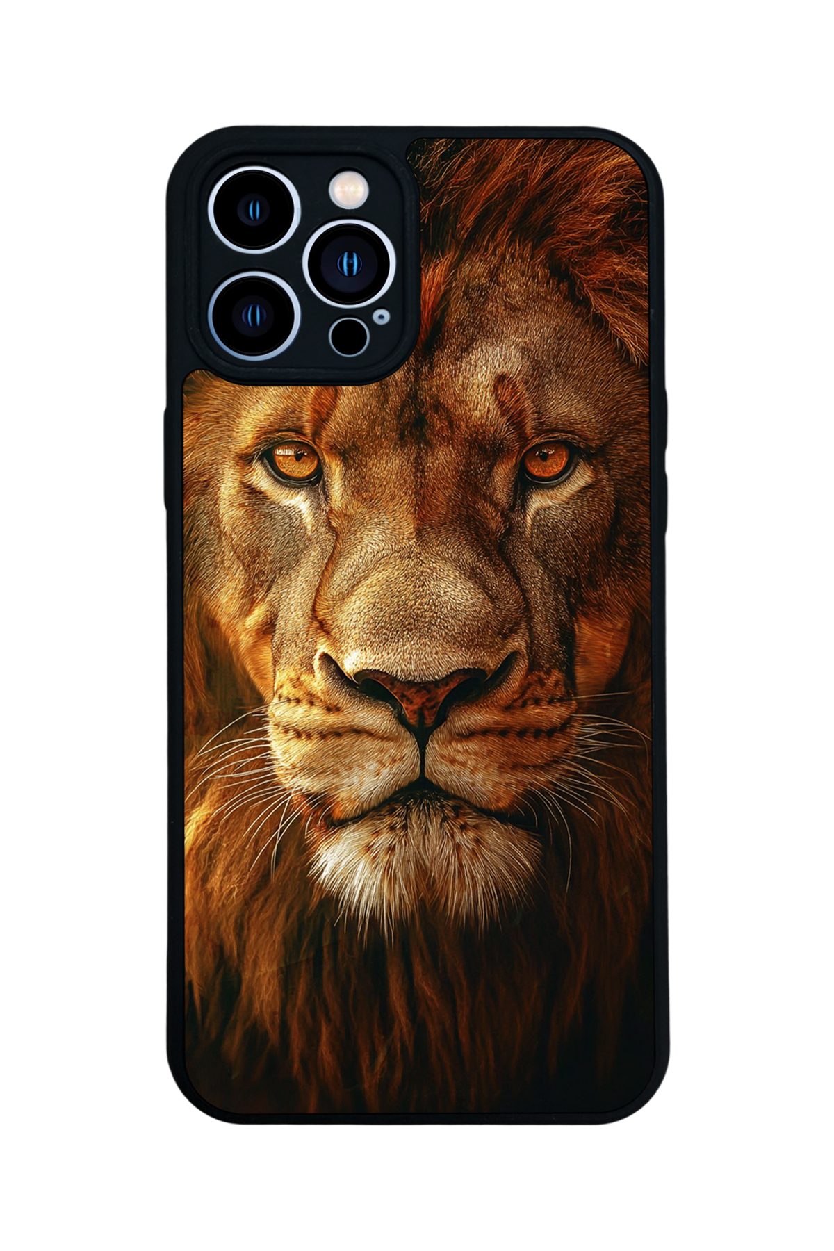 iPhone 12 Pro Max Uyumlu Aslan Tasarımlı Glossy Premium Kılıf