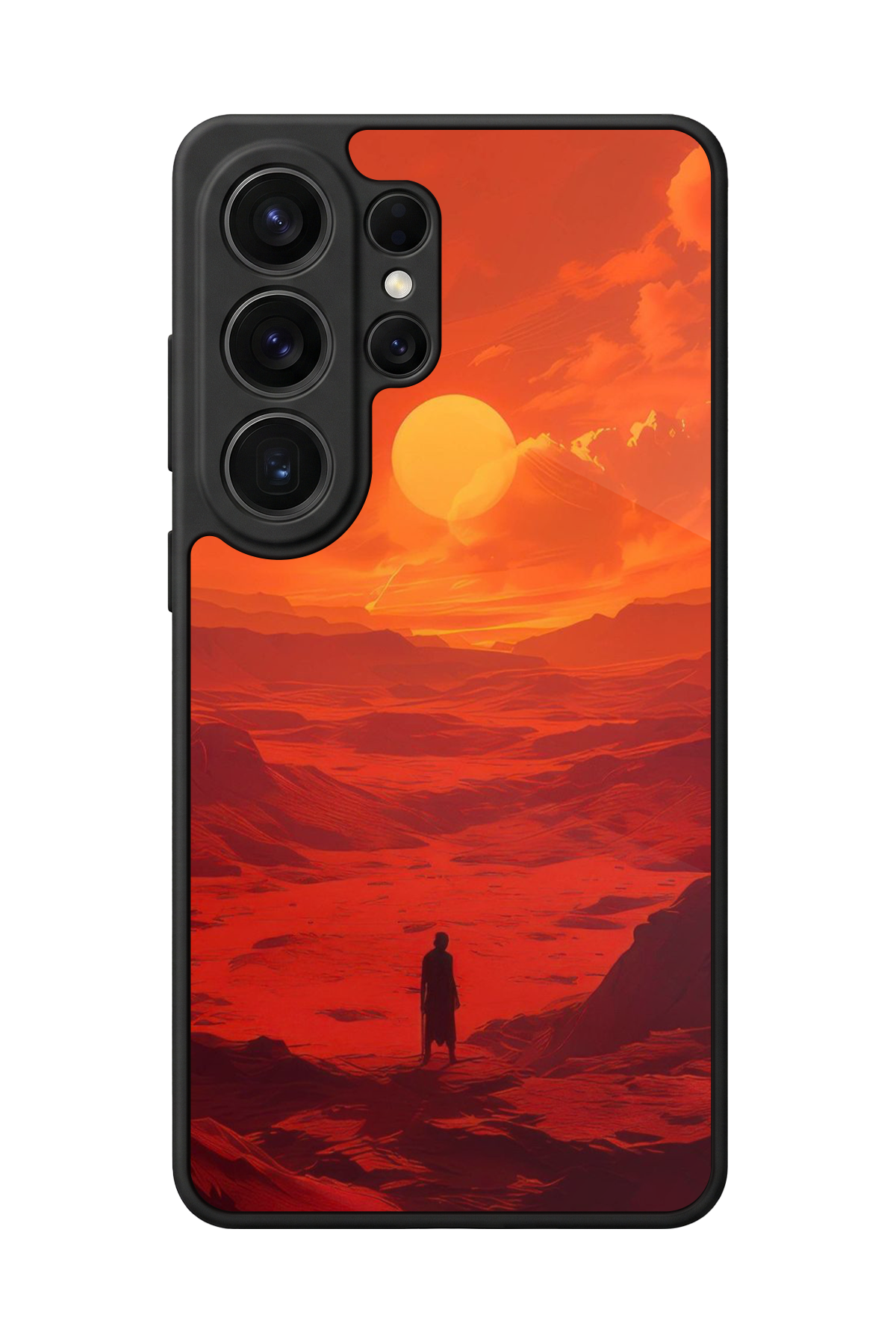 Samsung Galaxy S26 Ultra Uyumlu Güneş Tasarımlı Glossy Premium Kılıf