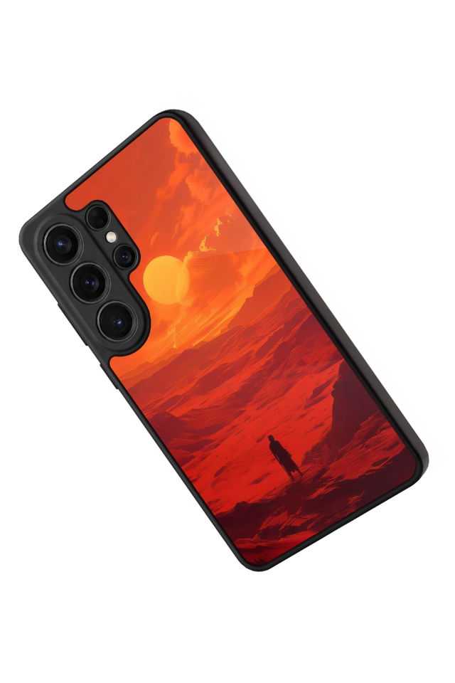 Samsung Galaxy S26 Ultra Uyumlu Güneş Tasarımlı Glossy Premium Kılıf