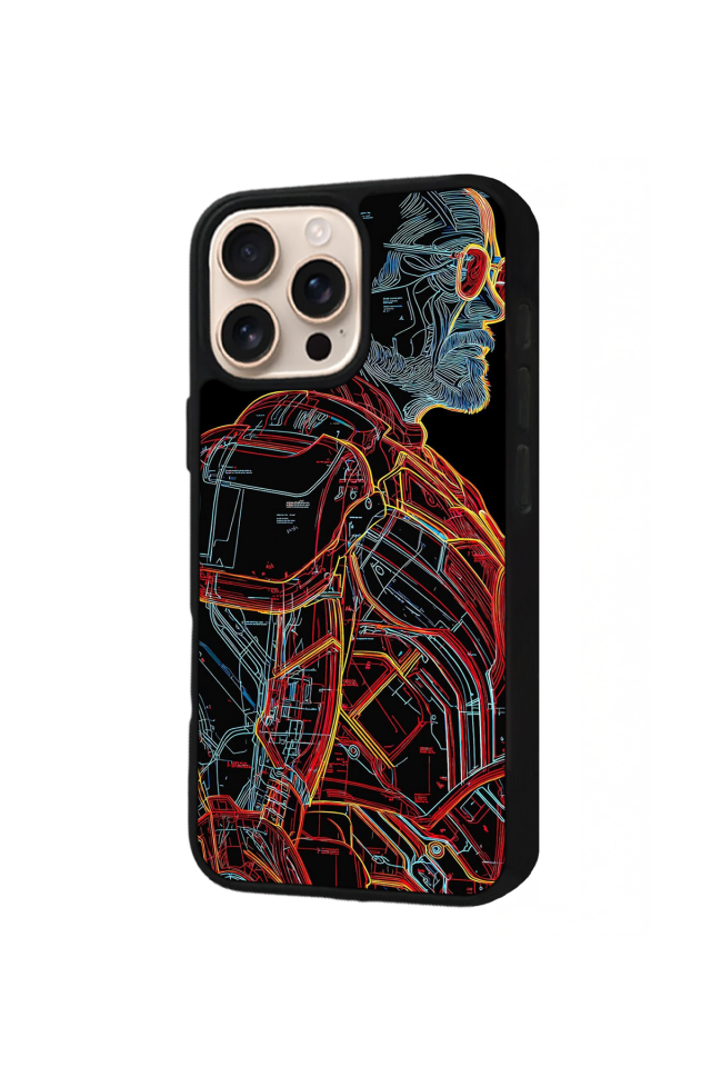 iPhone 14 Pro Uyumlu Iron Man ( Demir Adam ) Tasarımlı Glossy Premium Kılıf
