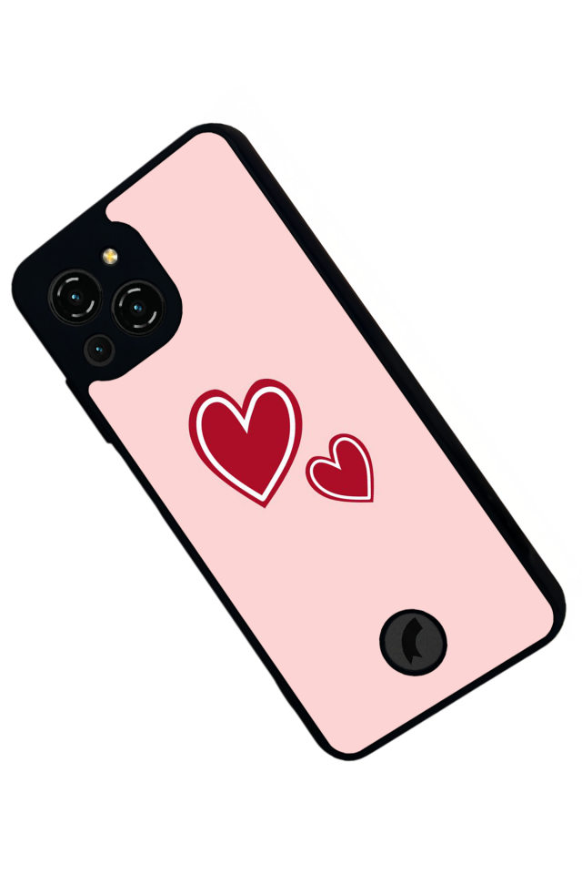 Reeder S23 Pro Max Uyumlu Kalp Love Tasarımlı Glossy Premium Kılıf