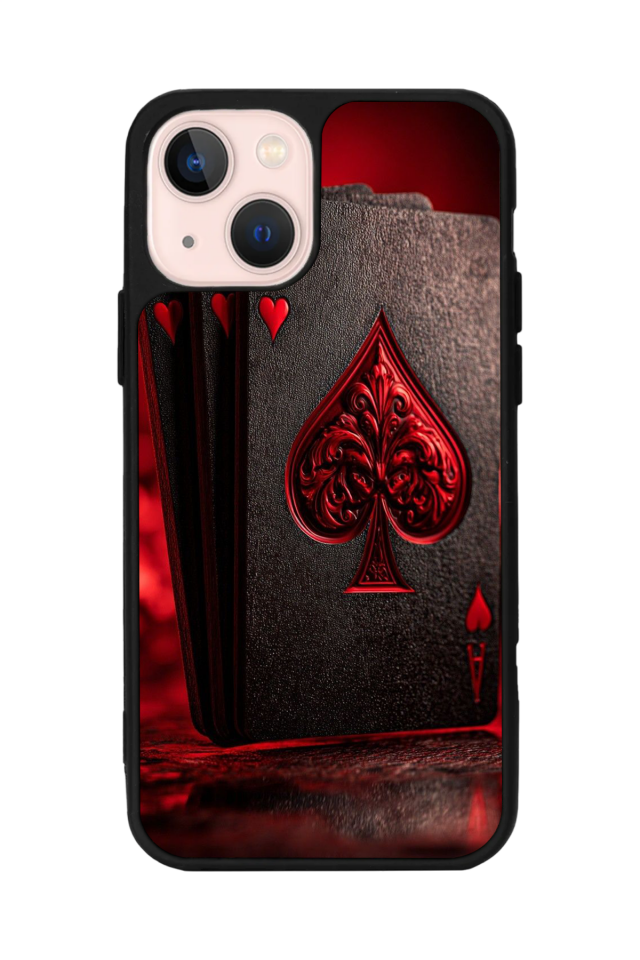 iPhone 14 Plus Uyumlu Kart Tasarımlı Glossy Premium Kılıf