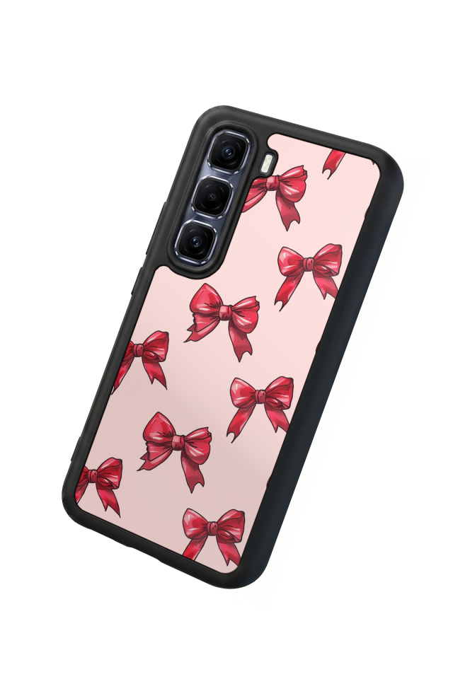 Infinix Hot 60 Pro Plus Uyumlu Kurdele Tasarımlı Glossy Premium Kılıf