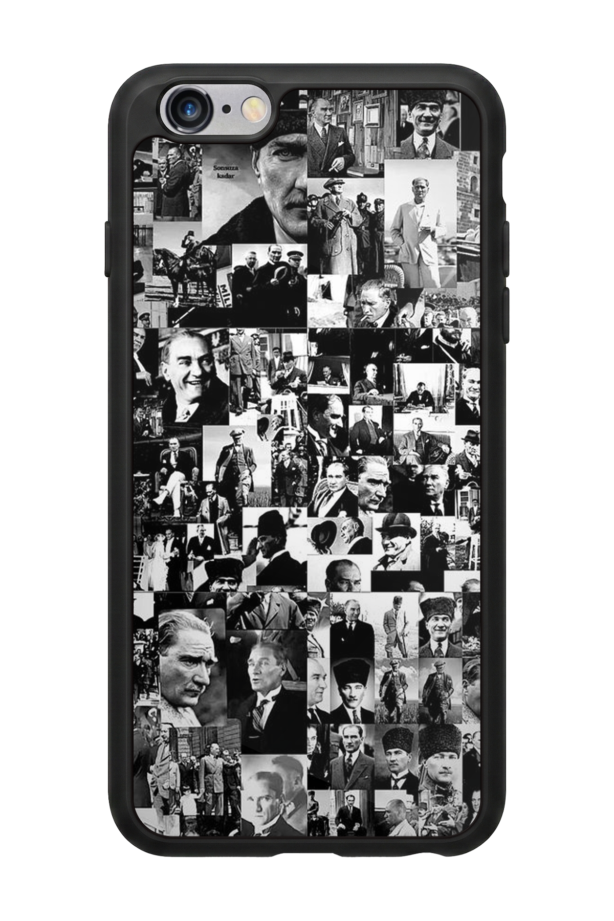 iPhone 6s Plus Uyumlu Mustafa Kemal Ataturk Tasarımlı Glossy Premium Kılıf