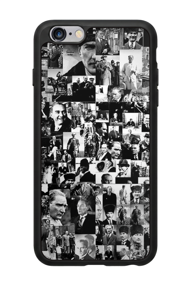 iPhone 6s Plus Uyumlu Mustafa Kemal Ataturk Tasarımlı Glossy Premium Kılıf
