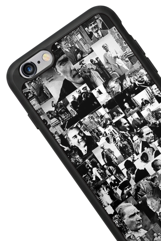 iPhone 6s Plus Uyumlu Mustafa Kemal Ataturk Tasarımlı Glossy Premium Kılıf