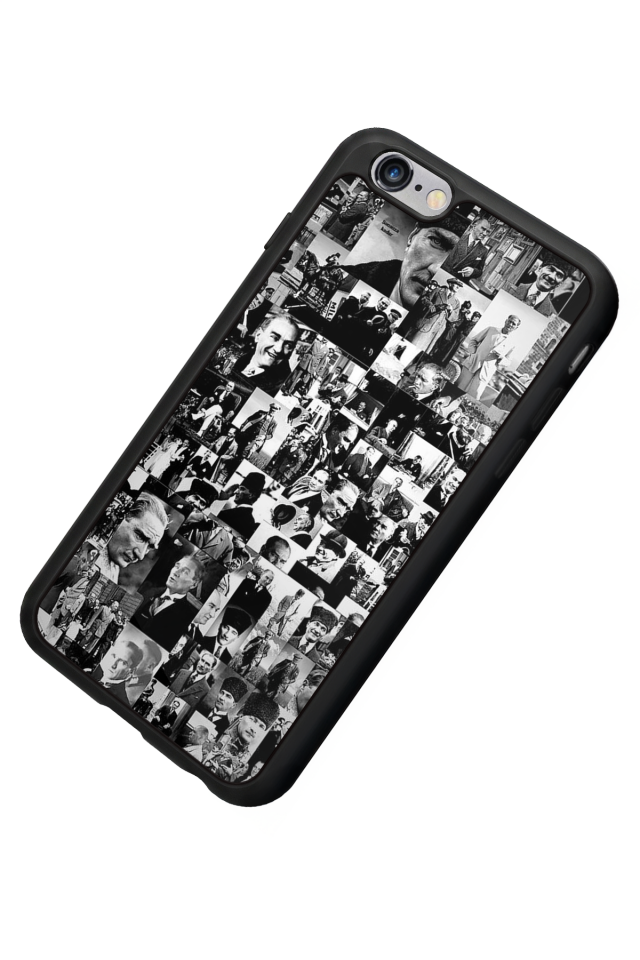 iPhone 6s Plus Uyumlu Mustafa Kemal Ataturk Tasarımlı Glossy Premium Kılıf