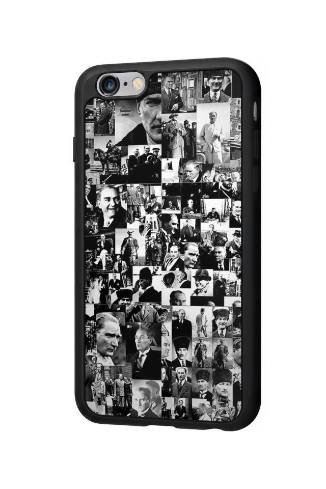 iPhone 6s Plus Uyumlu Mustafa Kemal Ataturk Tasarımlı Glossy Premium Kılıf