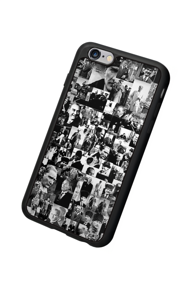 iPhone 6s Plus Uyumlu Mustafa Kemal Ataturk Tasarımlı Glossy Premium Kılıf