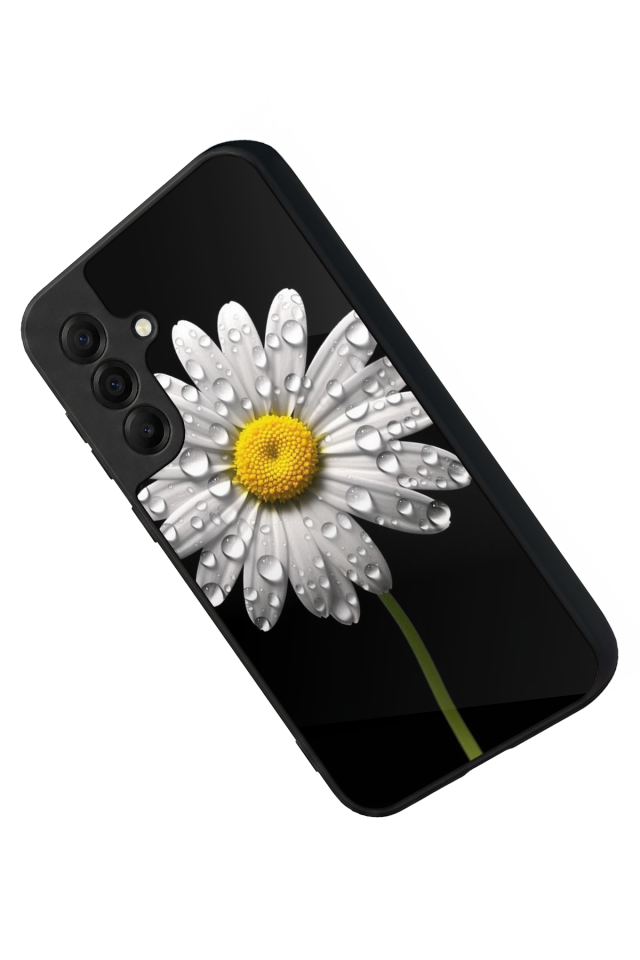 Samsung Galaxy A17 Uyumlu Papatya Tasarımlı Glossy Premium Kılıf
