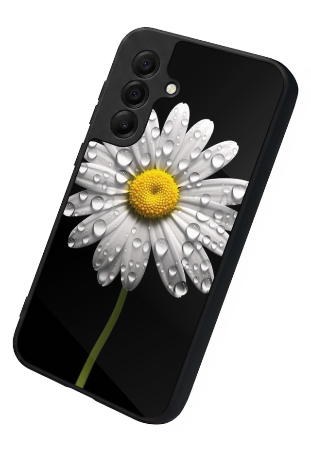 Samsung Galaxy A17 Uyumlu Papatya Tasarımlı Glossy Premium Kılıf
