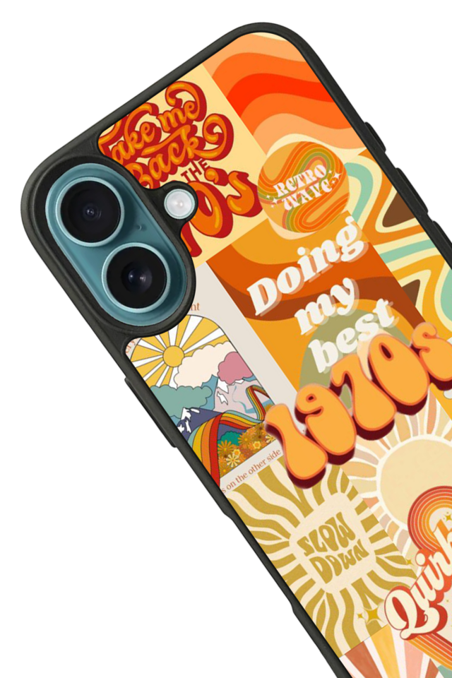 iPhone 16 Uyumlu Poster Tasarımlı Glossy Premium Kılıf