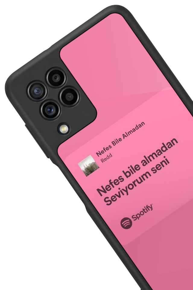 Samsung Galaxy M32 Uyumlu Sarki Sozleri Tasarımlı Glossy Premium Kılıf