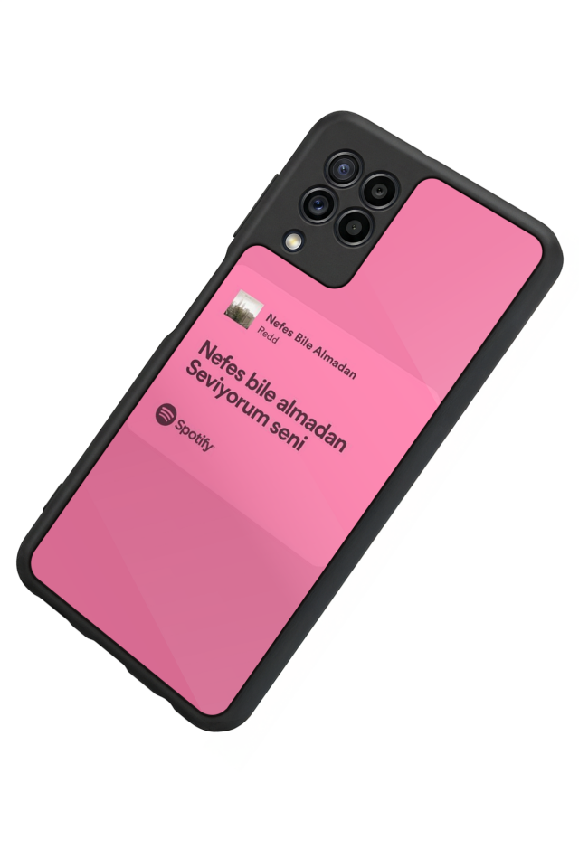 Samsung Galaxy M32 Uyumlu Sarki Sozleri Tasarımlı Glossy Premium Kılıf