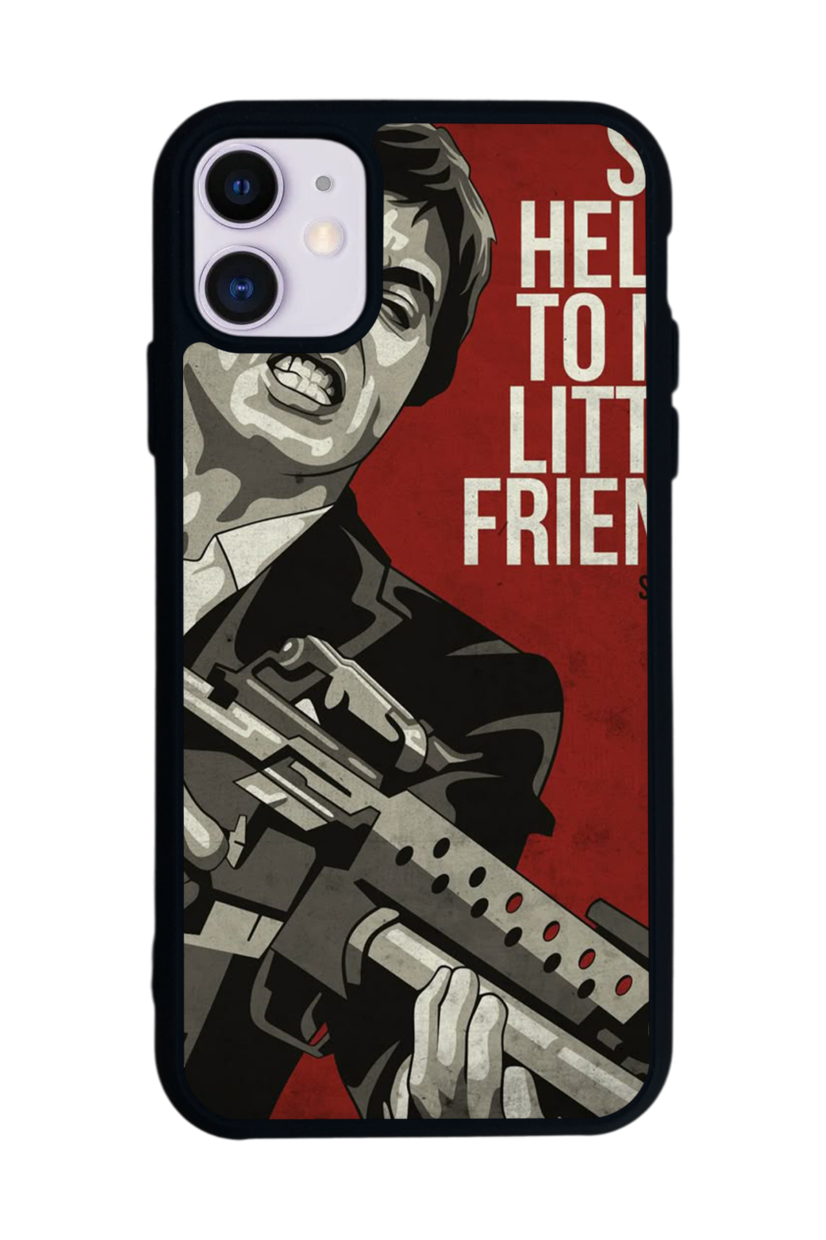 iPhone 11 Uyumlu Scarface Tasarımlı Glossy Premium Kılıf