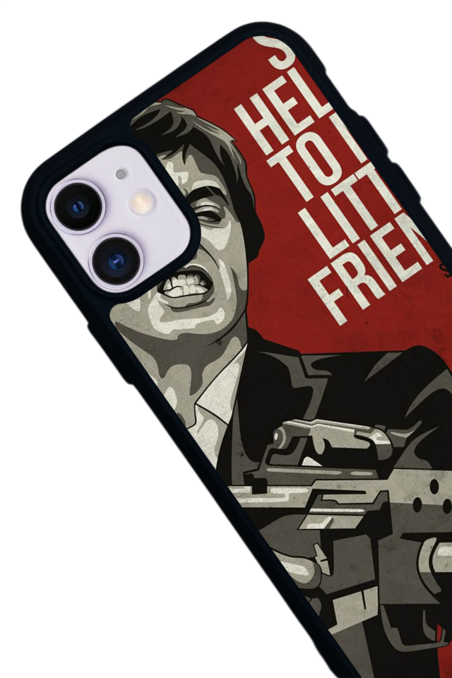 iPhone 11 Uyumlu Scarface Tasarımlı Glossy Premium Kılıf