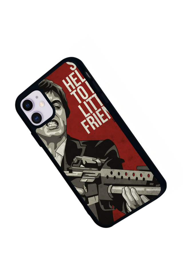 iPhone 11 Uyumlu Scarface Tasarımlı Glossy Premium Kılıf