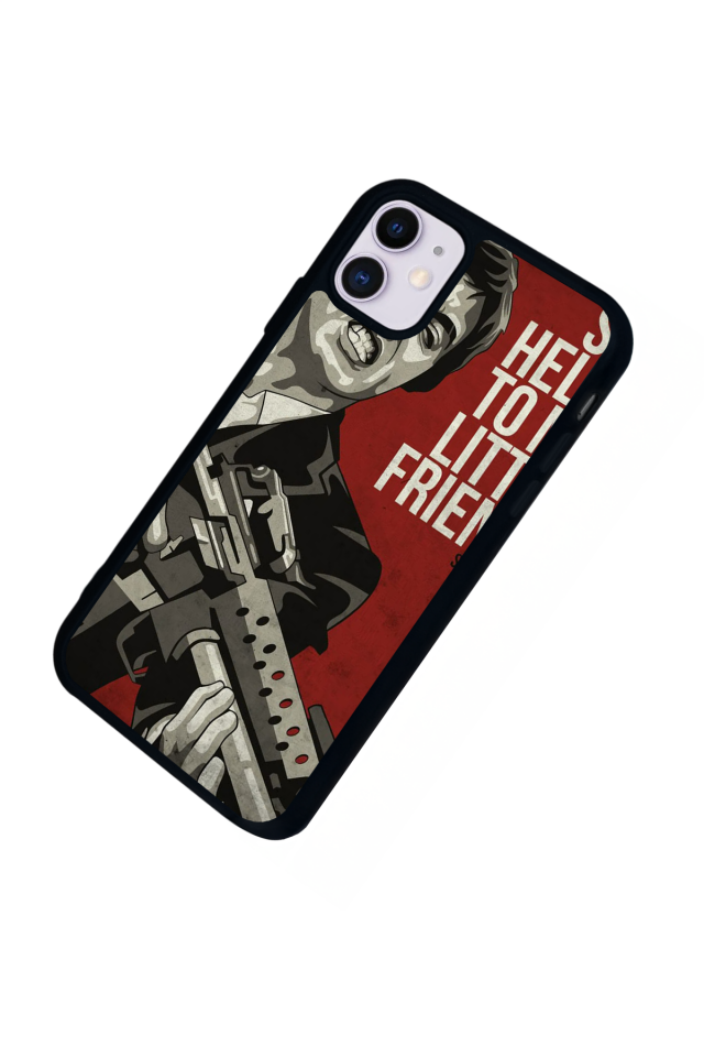 iPhone 11 Uyumlu Scarface Tasarımlı Glossy Premium Kılıf