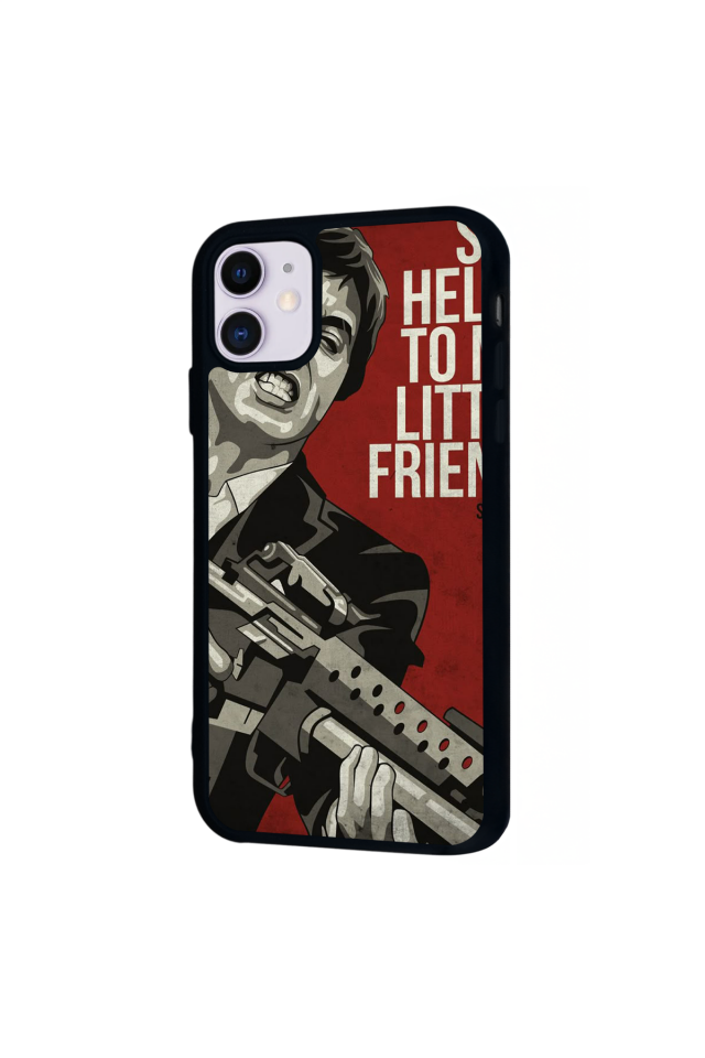 iPhone 11 Uyumlu Scarface Tasarımlı Glossy Premium Kılıf