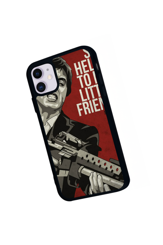 iPhone 11 Uyumlu Scarface Tasarımlı Glossy Premium Kılıf