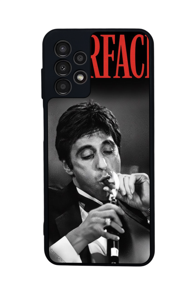 Samsung Galaxy A13 Uyumlu Scarface Tasarımlı Glossy Premium Kılıf