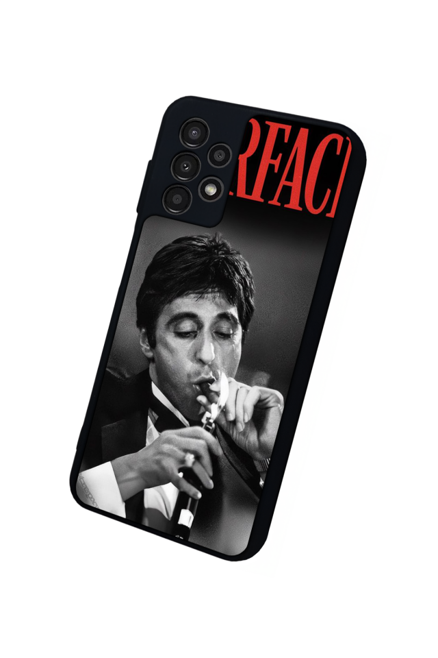 Samsung Galaxy A13 Uyumlu Scarface Tasarımlı Glossy Premium Kılıf