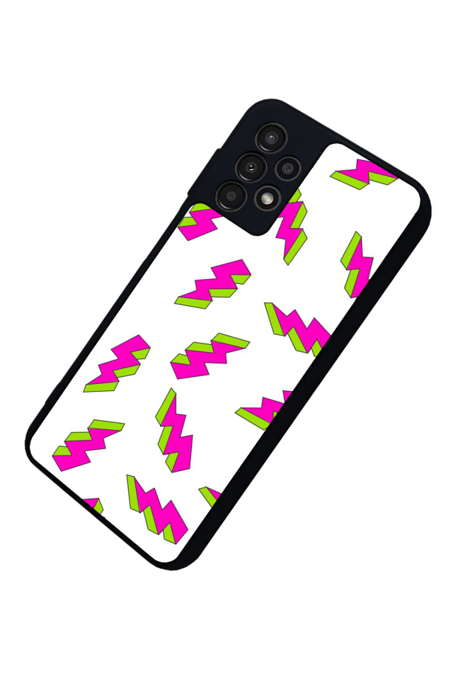 Samsung Galaxy A13 Uyumlu Simsek Tasarımlı Glossy Premium Kılıf