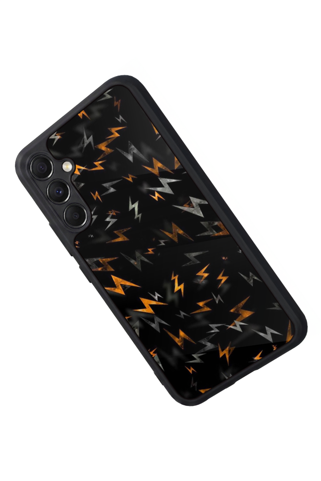 Samsung Galaxy M34 Uyumlu Simsek Tasarımlı Glossy Premium Kılıf