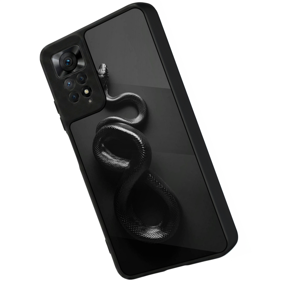 Xiaomi Redmi Note 12 Pro Uyumlu Yılan Tasarımlı Glossy Premium Kılıf