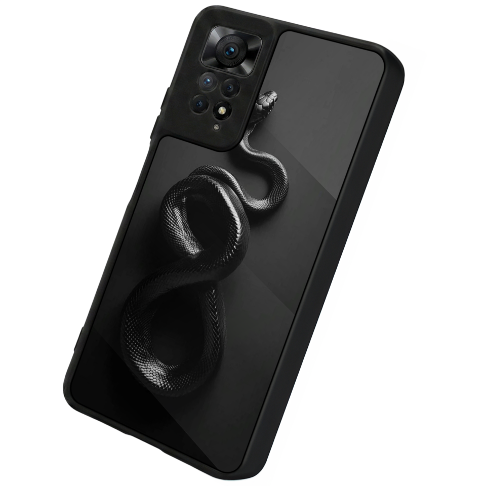 Xiaomi Redmi Note 12 Pro Uyumlu Yılan Tasarımlı Glossy Premium Kılıf