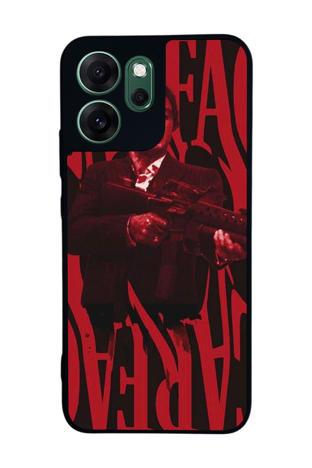 Oppo Reno 14F Uyumlu Scarface Tasarımlı Glossy Premium Kılıf