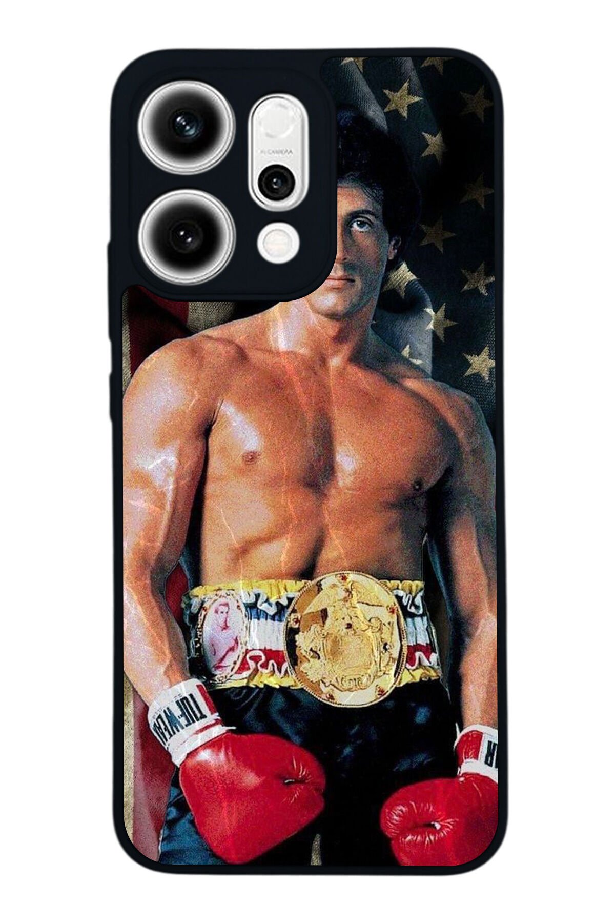 Oppo Reno 14 Uyumlu Rocky Tasarımlı Glossy Premium Kılıf