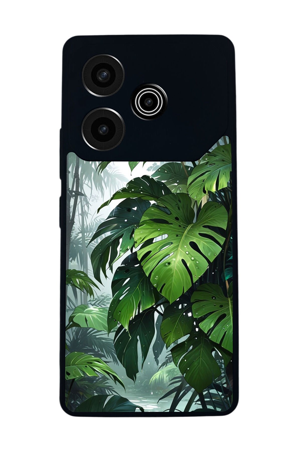 Tecno Pova 6 Uyumlu Botanik Tasarımlı Glossy Premium Kılıf