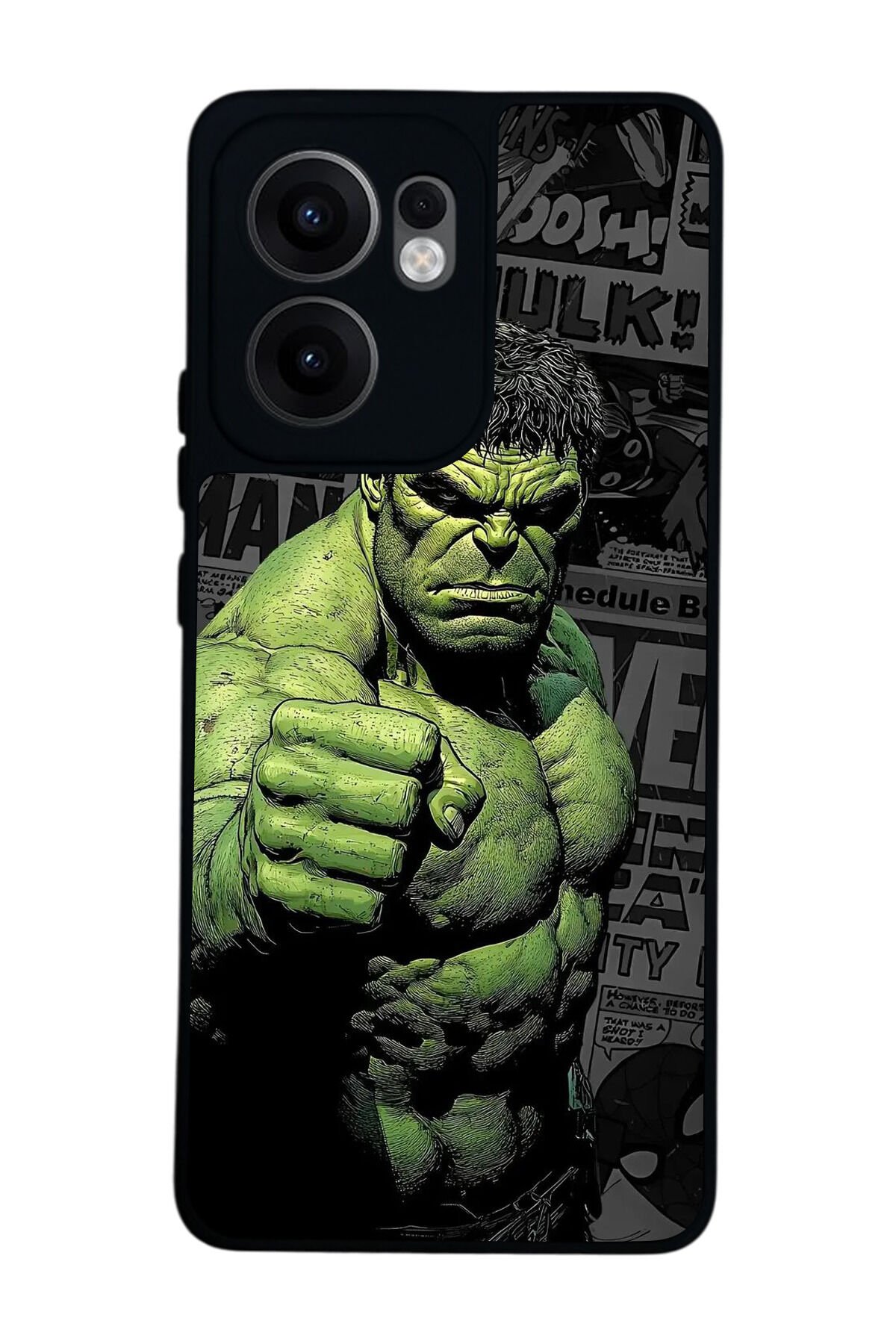 Oppo Reno 13F Uyumlu Hulk Tasarımlı Glossy Premium Kılıf