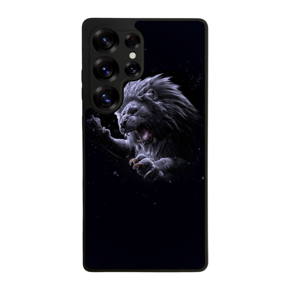 Samsung Galaxy S25 Ultra Uyumlu Aslan Tasarımlı Glossy Premium Kılıf