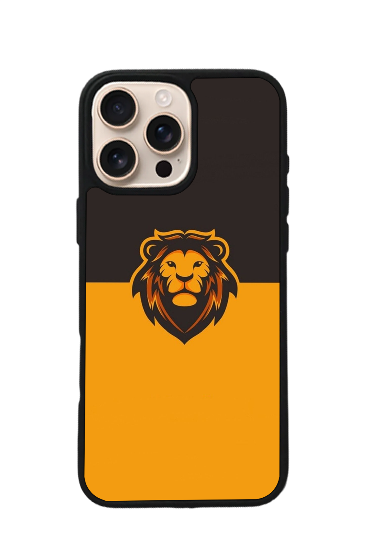 iPhone 15 Pro Uyumlu Aslan Tasarımlı Glossy Premium Kılıf